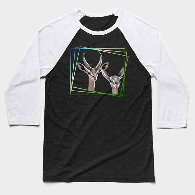 Gerenuk - Gazelle in Kenya / Africa Baseball T-Shirt by T-SHIRTS UND MEHR